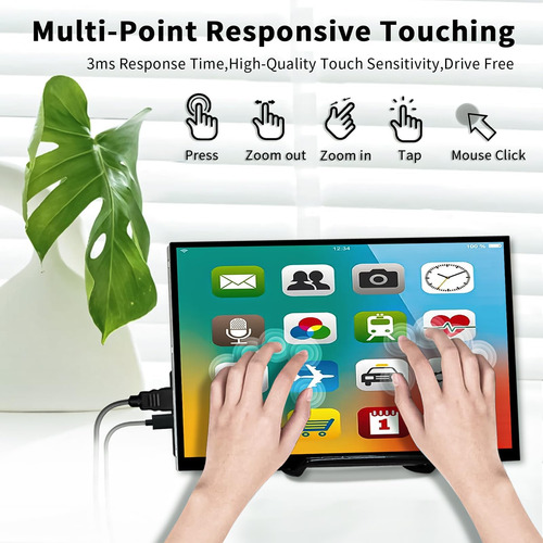 Pantalla Táctil Hamtysan Raspberry Pi, Monitor De 10 Pulgada