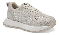 Comprar Tenis Mujer Clasben Michelle Latte Plata 126-036