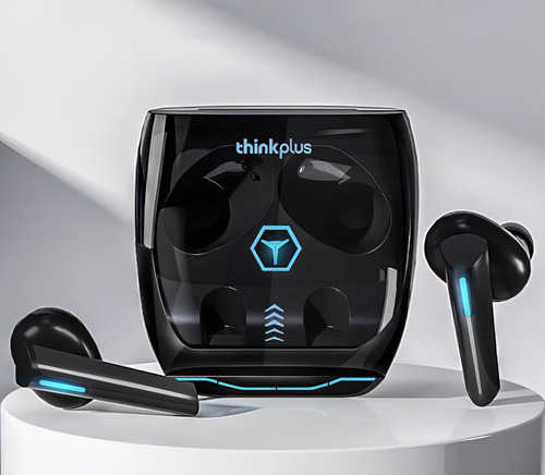 Fone De Ouvido Gamer Sem Fio Lenovo Xg02 Tws Cor Preto