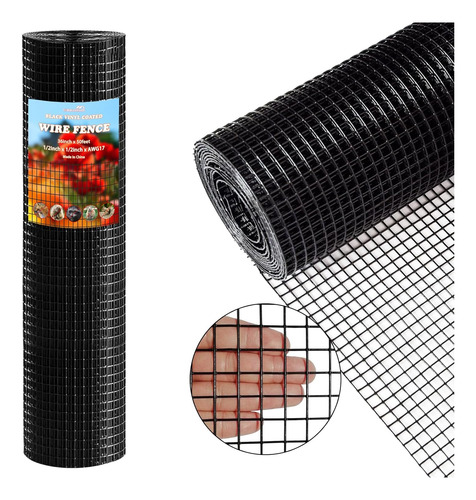 Rollo De Malla De Alambre De Vinilo Recubierto De Pvc D...