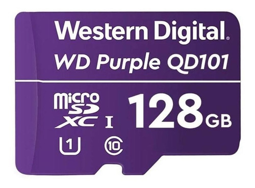 Cartão Micro-sd 128 Gb Wd Purple Para Sistemas De Segurança