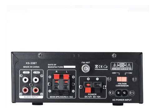 Amplificador Musica Sonido Ambiental Perifoneo Bluetooth Mp3