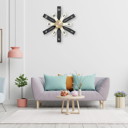 Reloj De Pared Moderno Minimalista Verde Oscuro