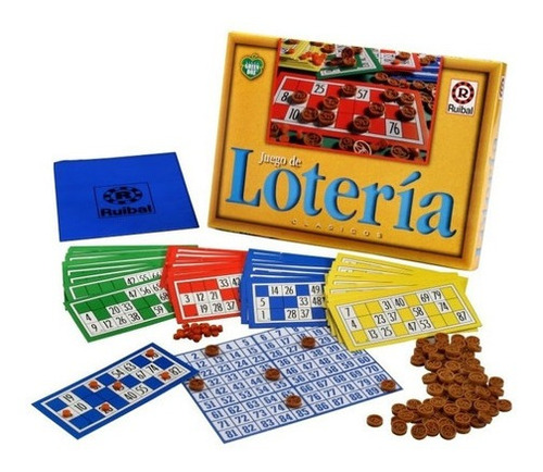 Loteria Clasico Linea Green Box De Ruibal 2052 Intergames