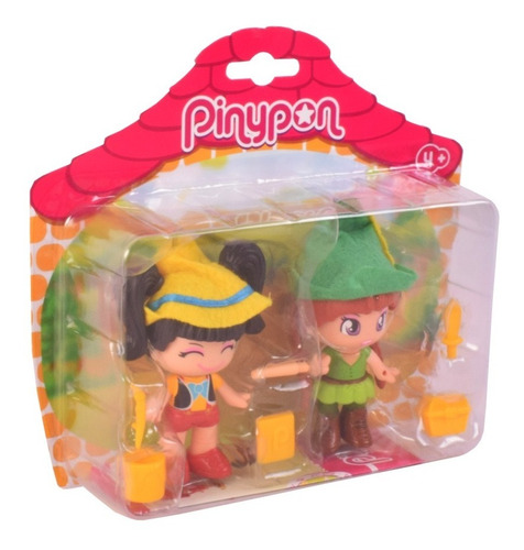 Muñecas Pinypon Figura Peter Pan Y Pinocho 9cm