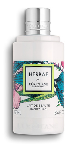  Loción para cuerpo L'Occitane Herbae Beauty Milk en botella de 250mL/250g herbae