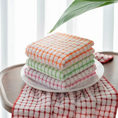 Pack De 12 Paños Cocina Algodon Grueso Sin Fleco 85g 60*40cm