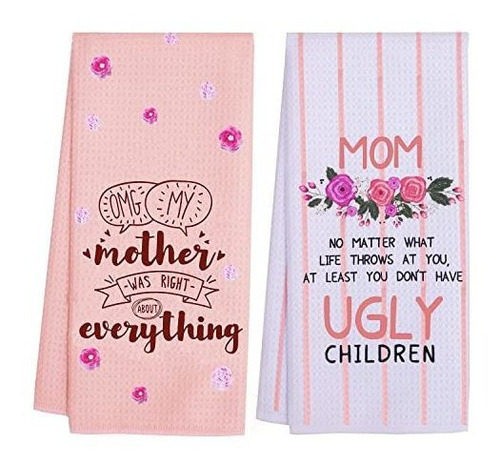 Toallas De Cocina Lxomill Para Mama Juego De 2pzas