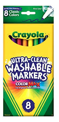 Rotuladores De Líneas Finas Crayola Ultra Clean Y Lavables