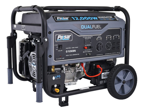 Pulsar G12kbn-sg Heavy Portable Dual Fuel Generator 12000w