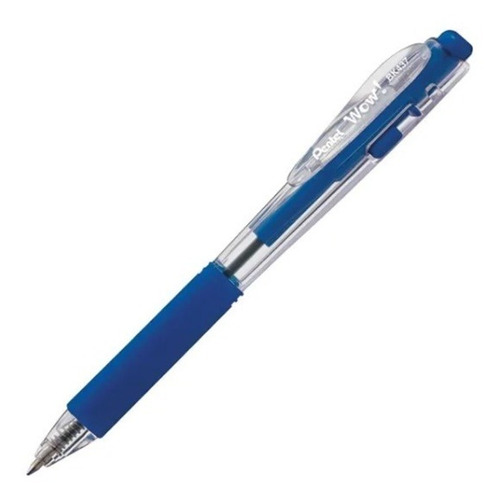 Caneta Esferográfica Retrátil 0.7 Pentel Bk 437 Azul