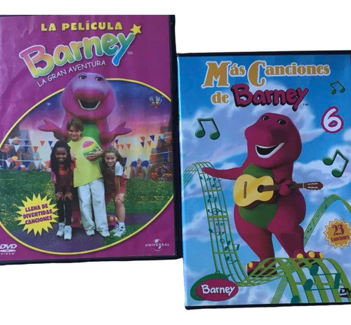 Dvd Barney X 2 Originales! Excelente Estado! Muy Poco Uso