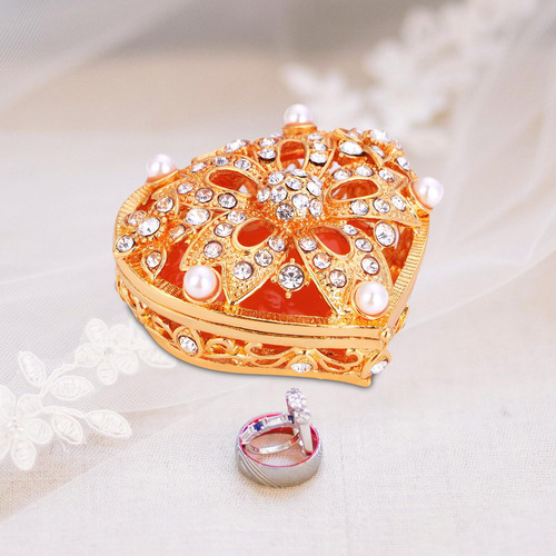 Joyero De Diamantes De Imitación, Joyero Portátil Con