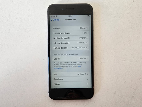 Imagen 7 de 7 de iPhone 6s 64 Gb Gris Espacial Bateria Al 21% - Leer