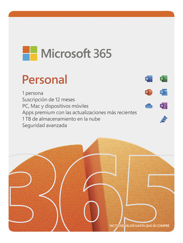 Office 365 Personal Suscripción 1 Año Código Digital