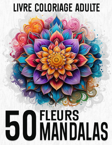 Libro: Fleurs Mandalas - Livre De Coloriage Adulte: Cahier D