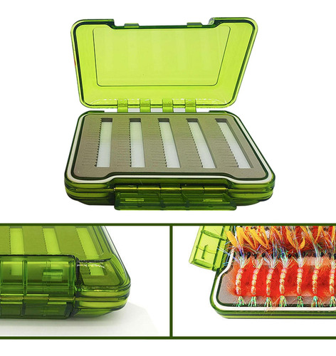 Caja Para Moscas Impermeable, Caja Transparente Para Pesca