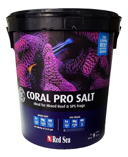 Red Sea Sal Coral Pro - Balde 7kg - Faz 210 L