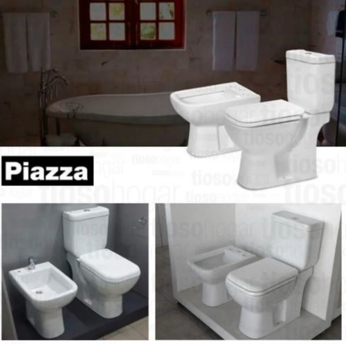 Imagen 6 de 10 de Combo Baño Sanitarios Loza Griferia Ibiza Lever Metal Cromo
