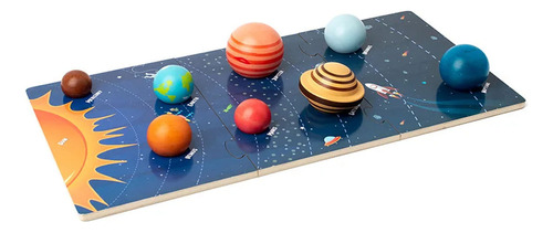 Juego Montessori: Juguetes Educativos Sobre El Sistema Solar
