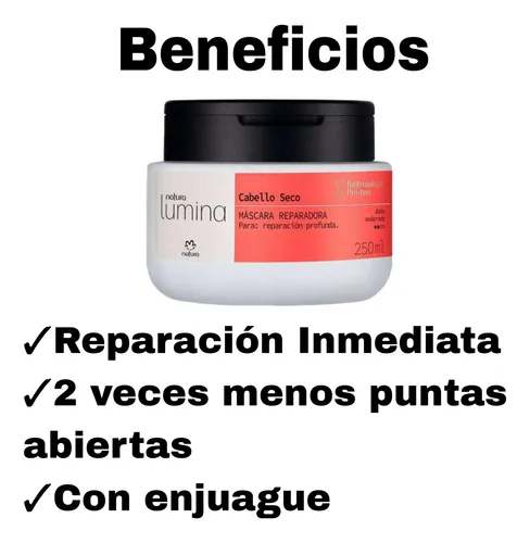 3 Mascara Reparadora Seco Lumin - mL a $447