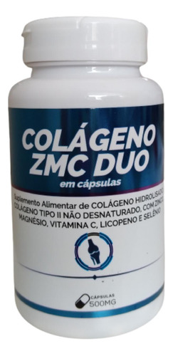 Colágeno Zmc Duo Em Cápsulas 1 X 120 De 500mg