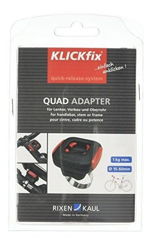 Klickfix Quad Adapter Bike Bag Accesorios Negro