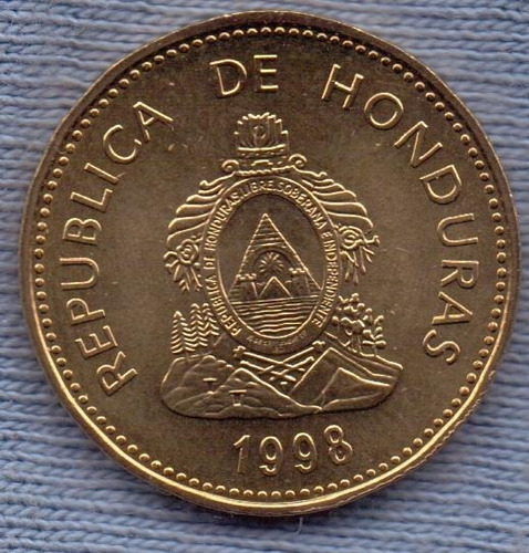 Honduras 5 Centavos De Lempira 1998 * Escudo *