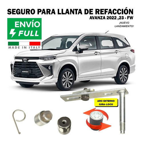 Sparelocks Seguridad Avanza 2022 Ft122  - Garantía Antirrobo