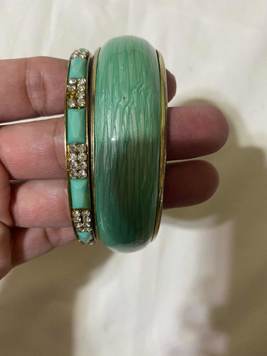 Hermosas Pulseras Azul Turquesa. Usadas. (Usado)