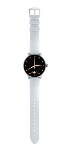 Imagen 4 de 4 de Smartwatch Kieslect L-Series Lady Smart Watch 1.09" caja 40mm de aleación de aluminio gris, malla blanca de silicona L11