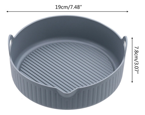 (bl) Cesta Silicona Antiadherente Air Fryer Liner Reutili