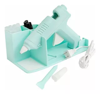 Kit Pistola De Silicon We-r Makers Con Base Color Menta