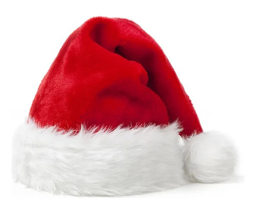 Gorro Navidad Premium Felpa Papa Noel Santa  X 1 U Plush 