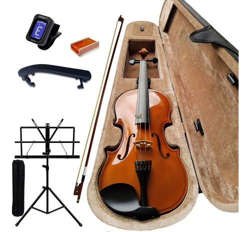 Kit Violino Infantil Dominante 1/8 Ou 1/4 --- Completo