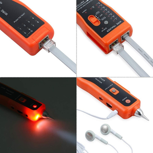 Imagen 6 de 9 de Wire Tracker Rj11 Rj45 Cable Tester Line Finder Ethernet Lan
