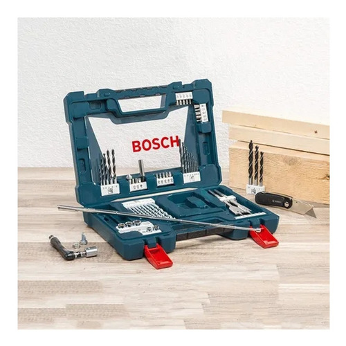 Imagen 5 de 8 de Set Kit Juego Bosch V-line 68 Pzs Puntas Mechas Tubos - Mm