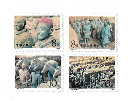  China 1983 Serie 4 Val. Mint Costumbres Cultura Oriental 