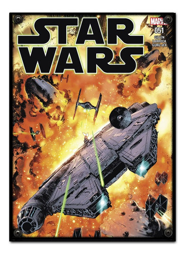 #673 - Cuadro Decorativo Vintage - Star Wars Poster No Chapa
