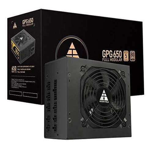 Fuente De Alimentación Golden Field Gpg650, Full Modular 80 