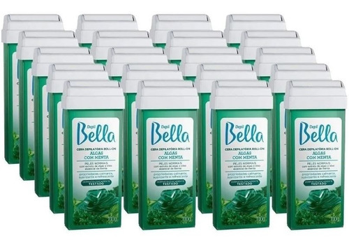 Kit 20 Cera Rolon Depilação Depil Bella Algas Com Menta