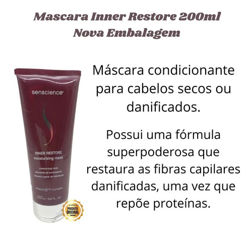 Imagem 3 de 5 de Kit Senscience Spring Shampoo Balance + Masc Inner 200ml