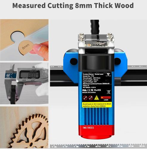 Máquina De Grabado Y Corte Por Láser Twotrees Tts-55 Pro