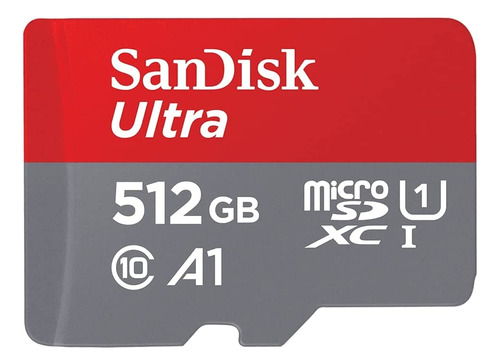 Memoria Microsdxc Sandisk, 512 Gb, Con Adaptador