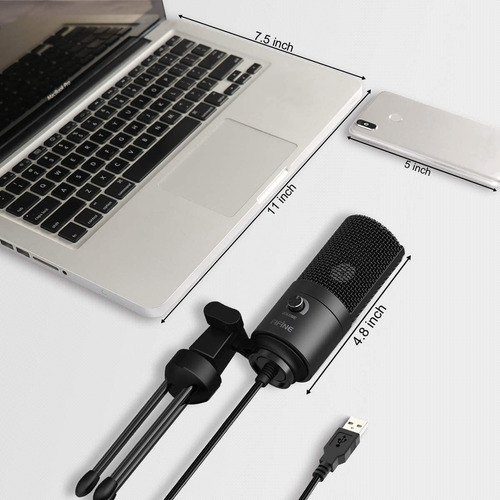 Imagen 6 de 8 de Micrófono Con Tripode Fifine K669b Usb Streaming Gaming Y +