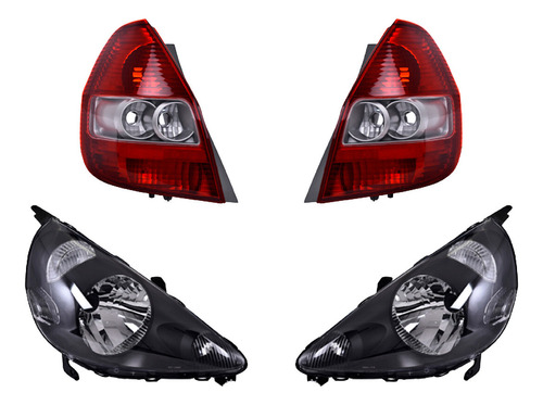 Set Calaveras + Faros Depo Fit 2006-2008