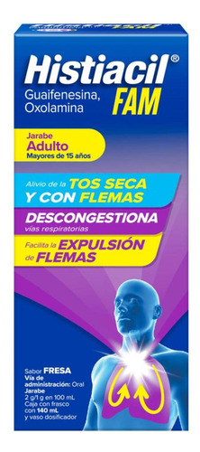 Histiacil Fam Jarabe Adulto Tos Seca Y Flemas Fresa 140ml