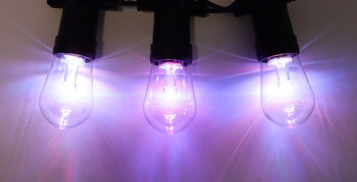 Cadeia de luz inteligente Wi-Fi de 15 lâmpadas multicoloridas