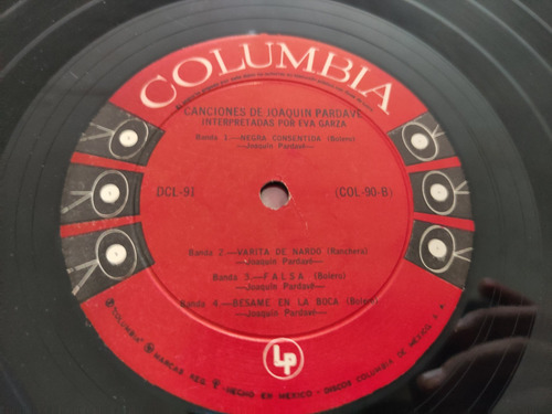 Eva Garza Lp Canciones De Joaquín Pardave (10 Pulgadas) W (Usado)
