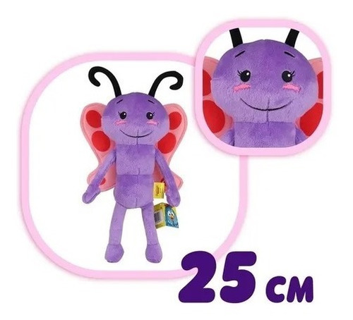 Imagen 5 de 5 de Combo De Peluches: Gallina Pintadita + Mariposita